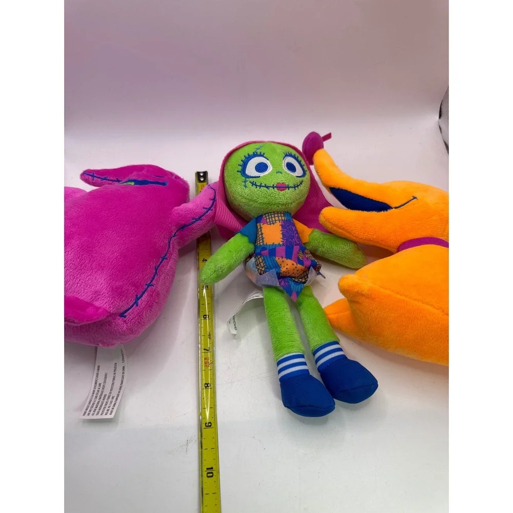 Disney Nightmare Before Christmas Plush Sally Oogie Boogie Zero Neon‎ Set 8in